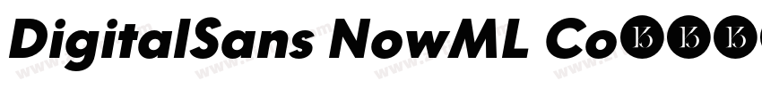 DigitalSans NowML Co字体转换